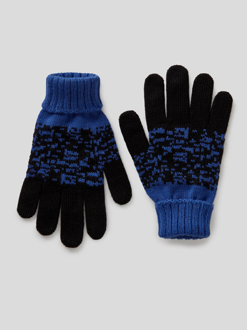 Handschuhe mit melierten Bändern image number 1