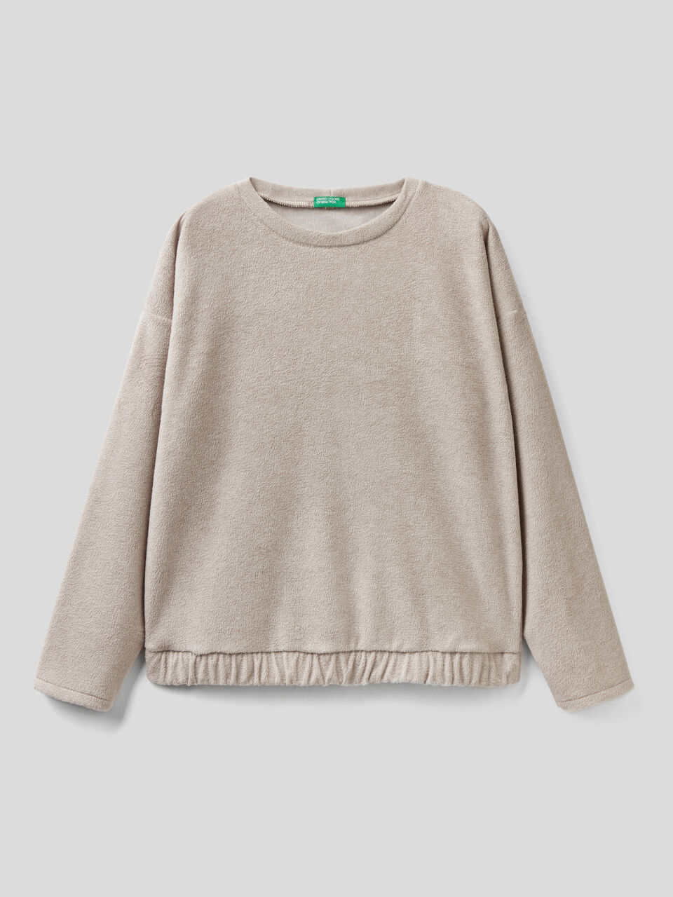 Shirt aus Fleece mit meliertem Effekt image number 1