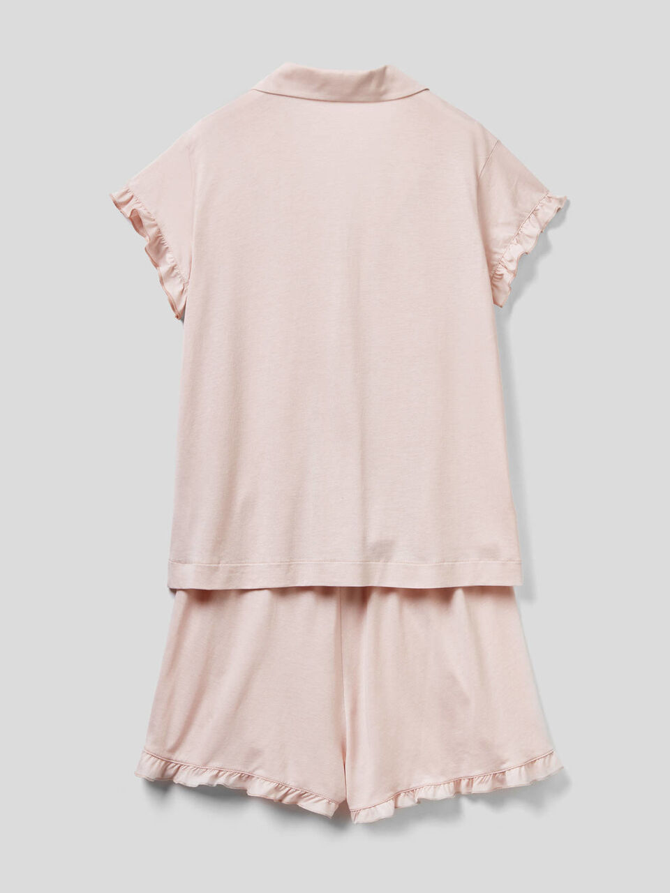Pyjama-Set mit Bluse und Shorts image number 2