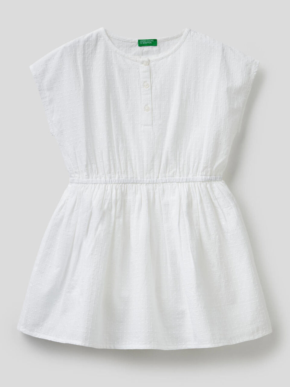 Besticktes Kleid aus reiner Baumwolle image number 1