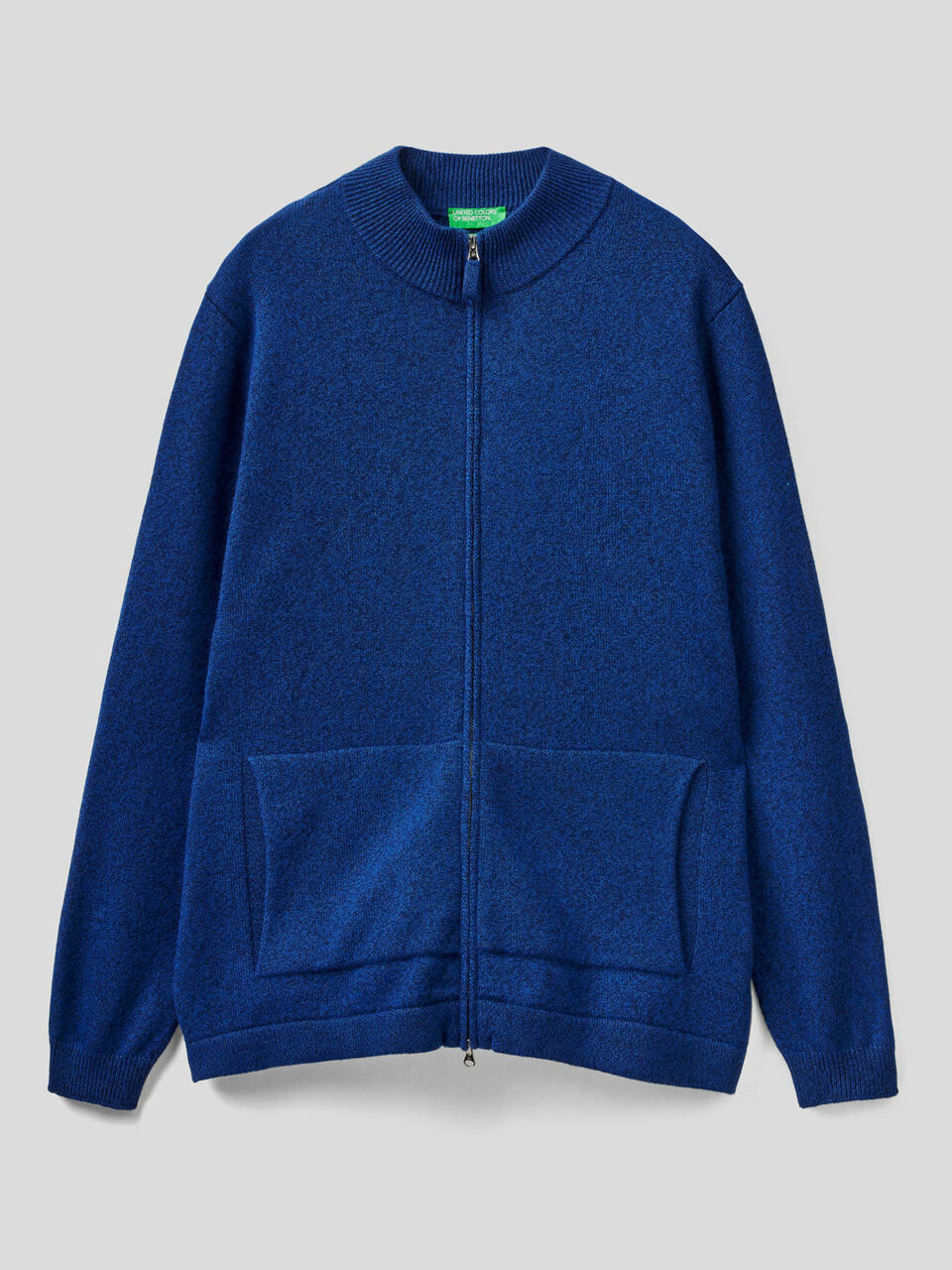 Strickjacke in einer Mischung aus Wolle und Cashmere mit Reißverschluss image number 1