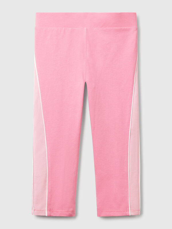 Sportleggings mit Paspelierung Mädchen