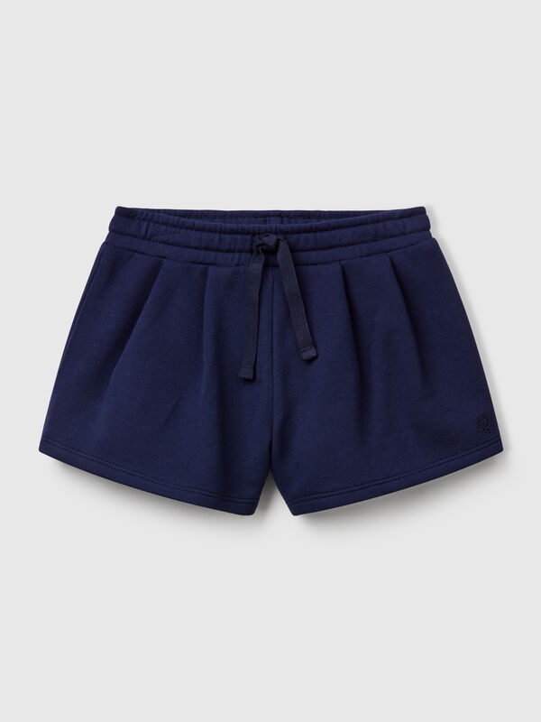 Shorts aus Baumwollfleece Mädchen