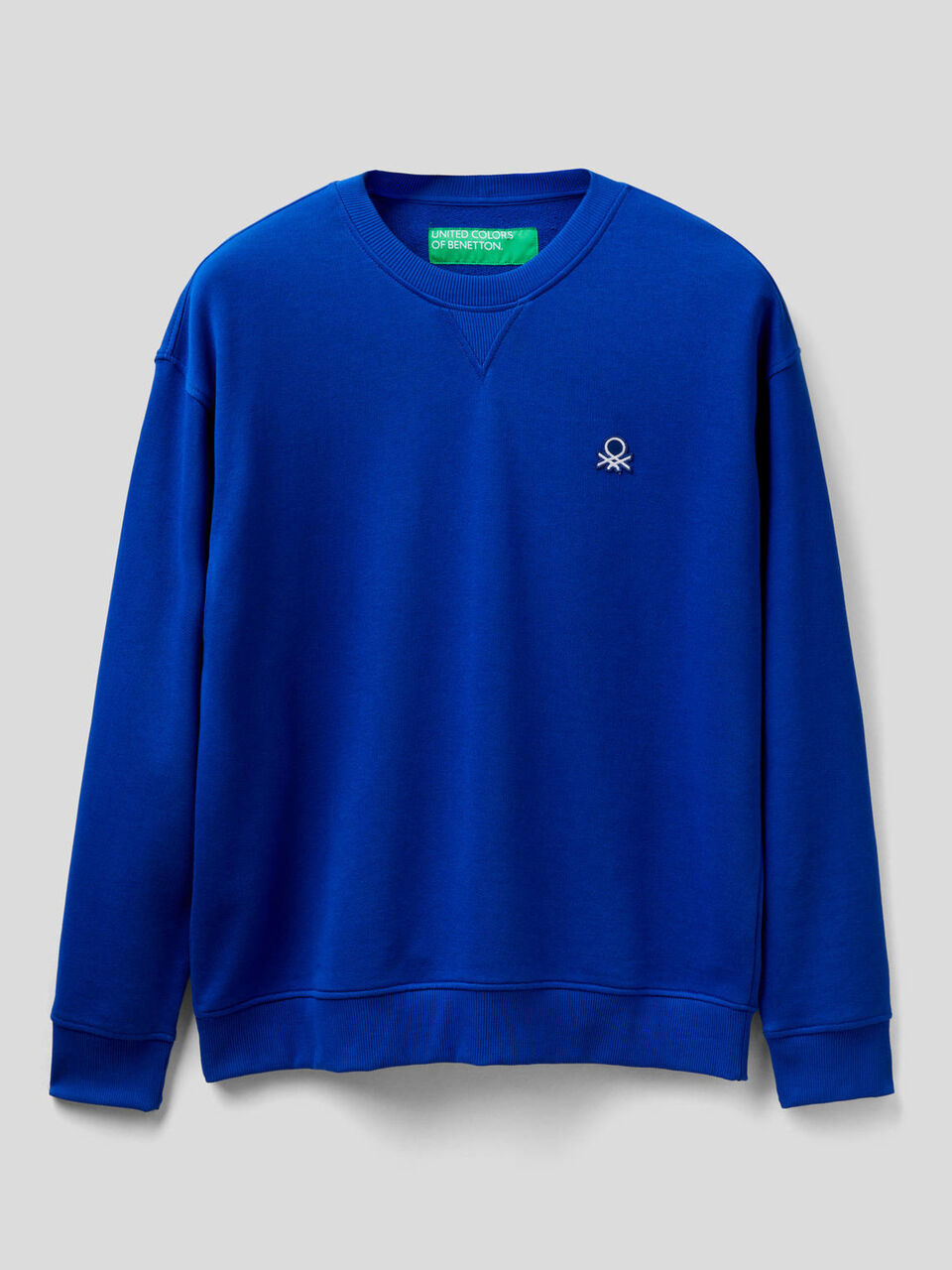 Sweatshirt in 100% Baumwolle mit aufgenähtem Logo image number 1