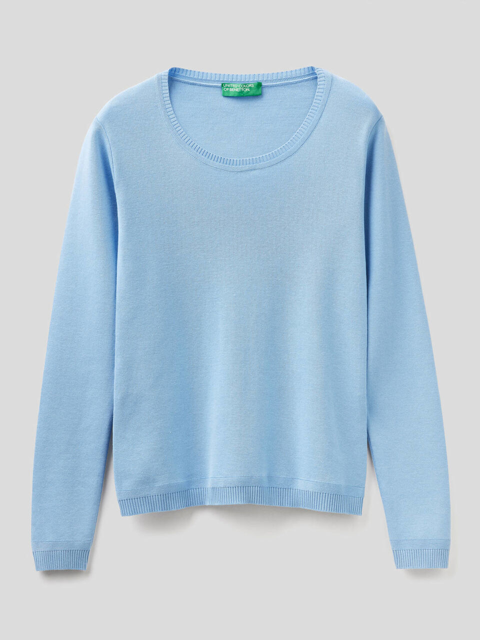 Pullover aus reiner Baumwolle mit Rundausschnitt image number 1