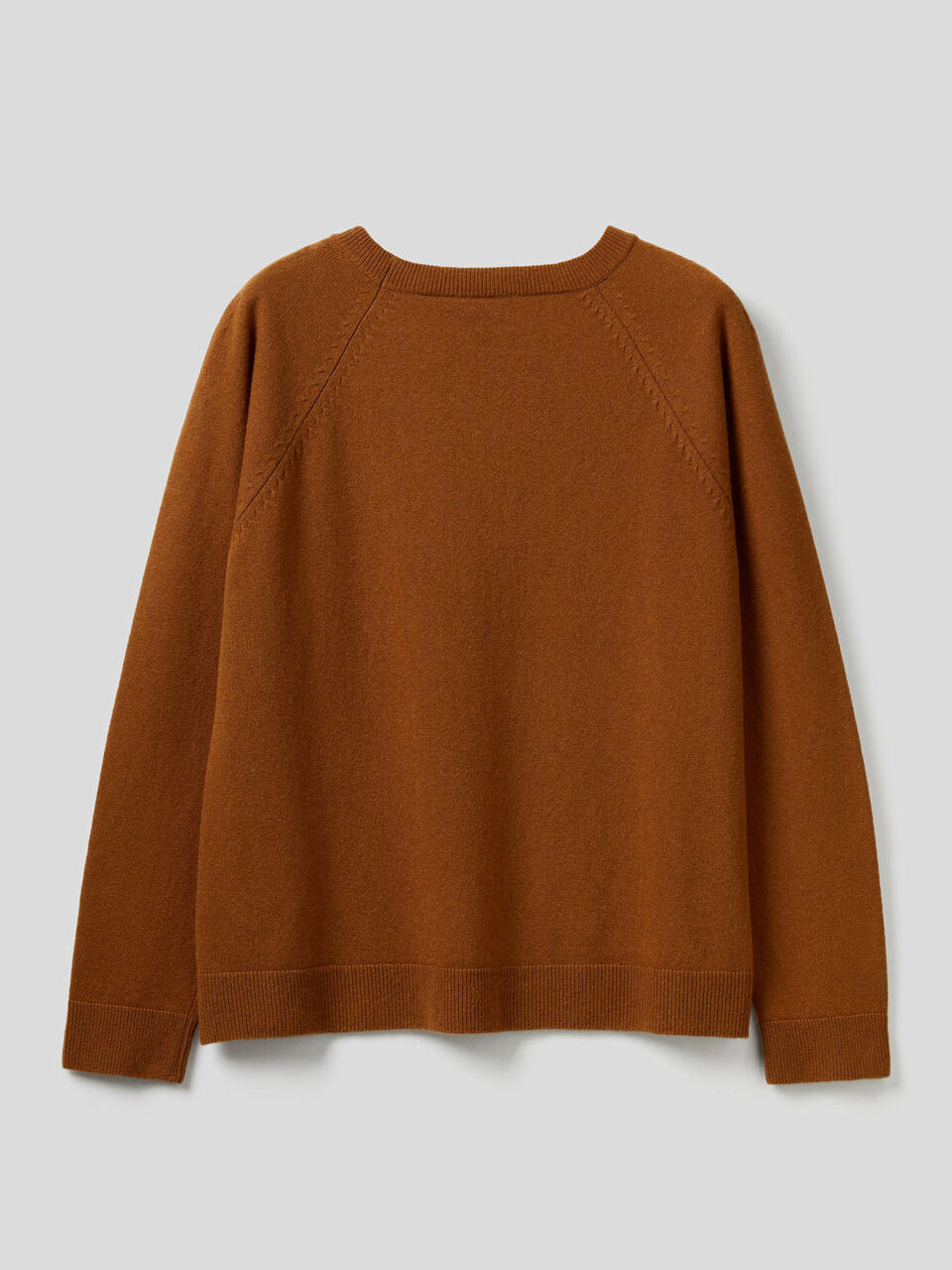 Pullover mit Rundausschnitt in einer Mischung aus Wolle und Cashmere image number 2