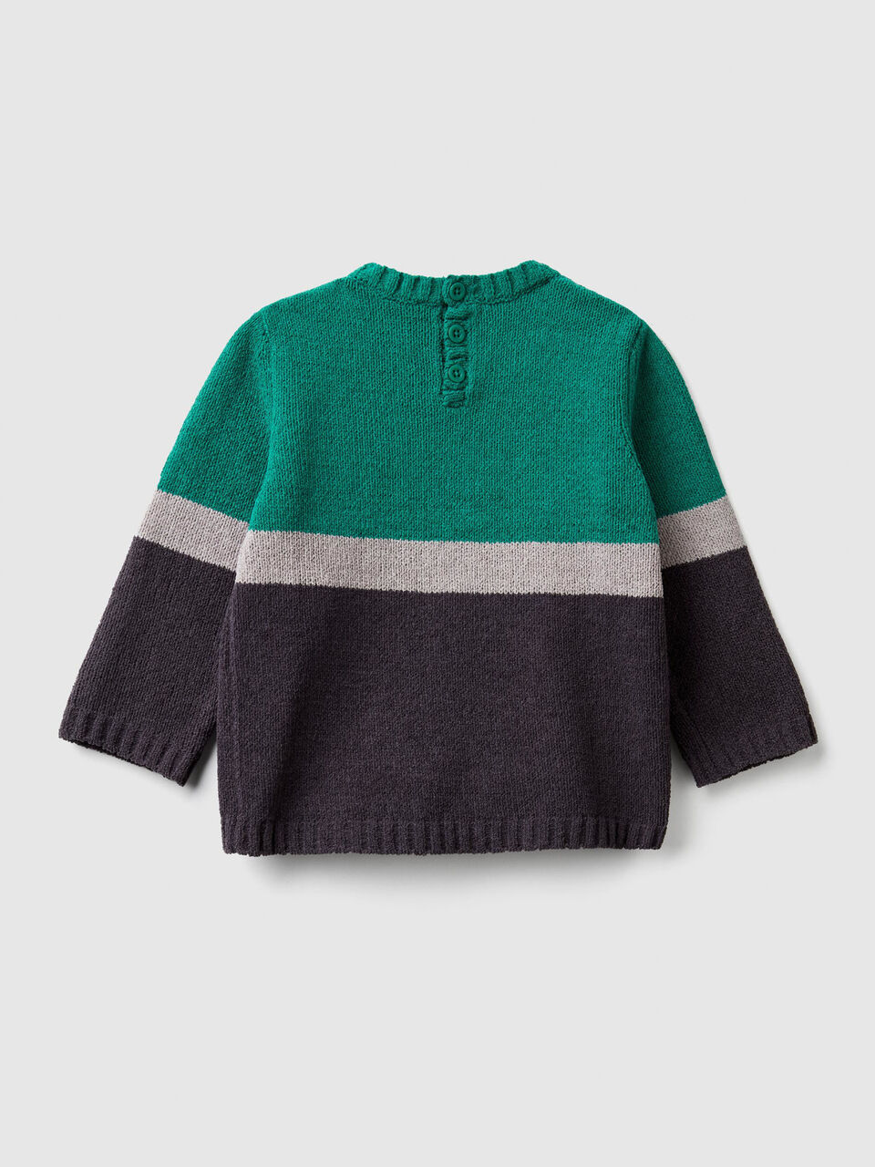 Pullover aus Chenille mit Intarsienarbeit image number 2