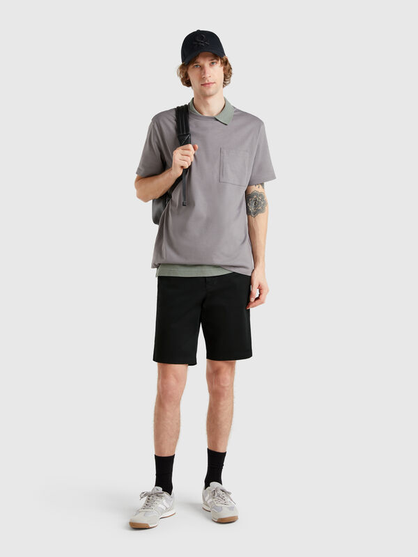 Chino-Bermudahose aus Stretch-Baumwolle Herren