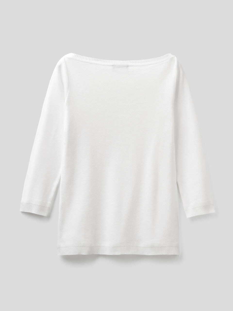 Pullover aus 100% Baumwolle mit U-Boot-Ausschnitt image number 2