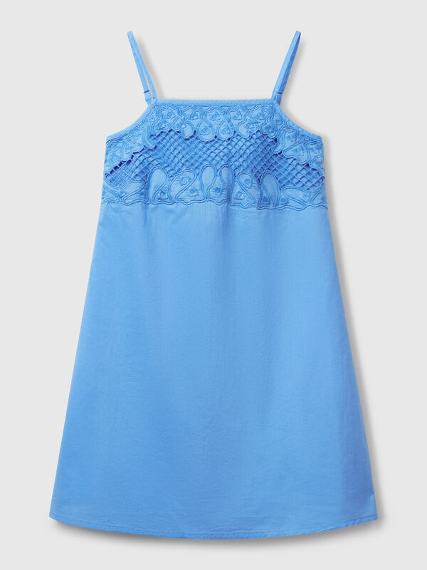 Kleid mit besticktem Oberteil Mädchen