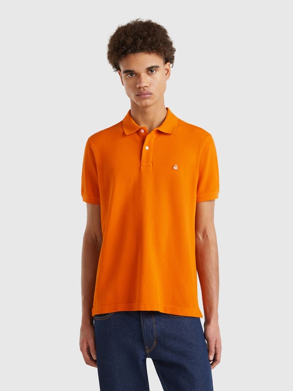 Polo regular fit in Rostbraun Herren