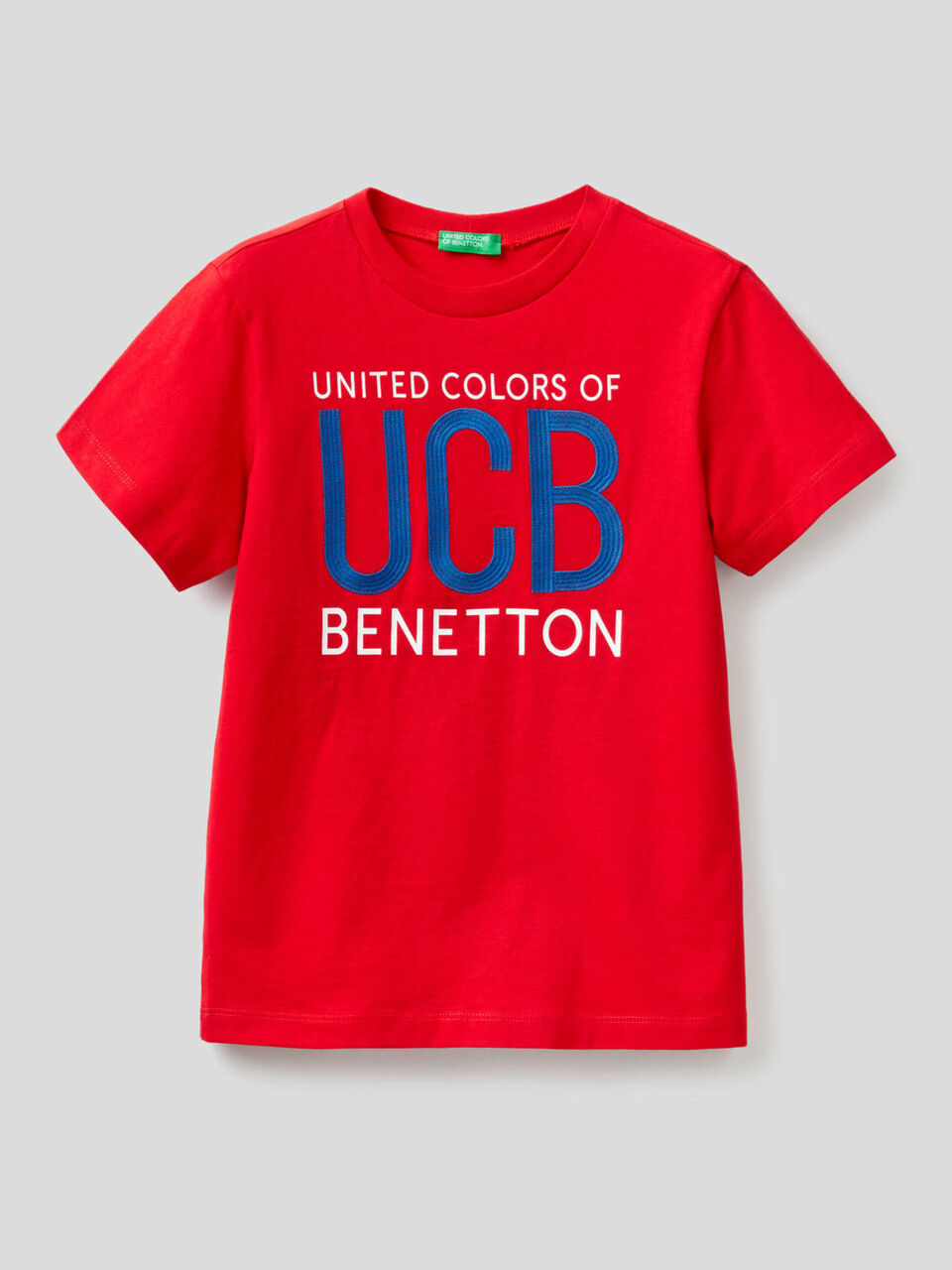 T-Shirt aus 100% Baumwolle mit aufgesticktem Logo image number 1