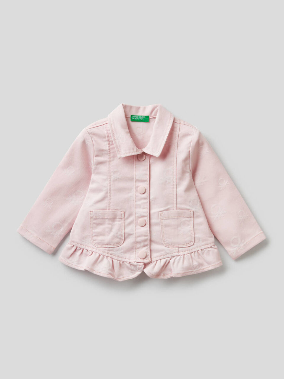 Jacke mit Logo und Rüsche image number 1