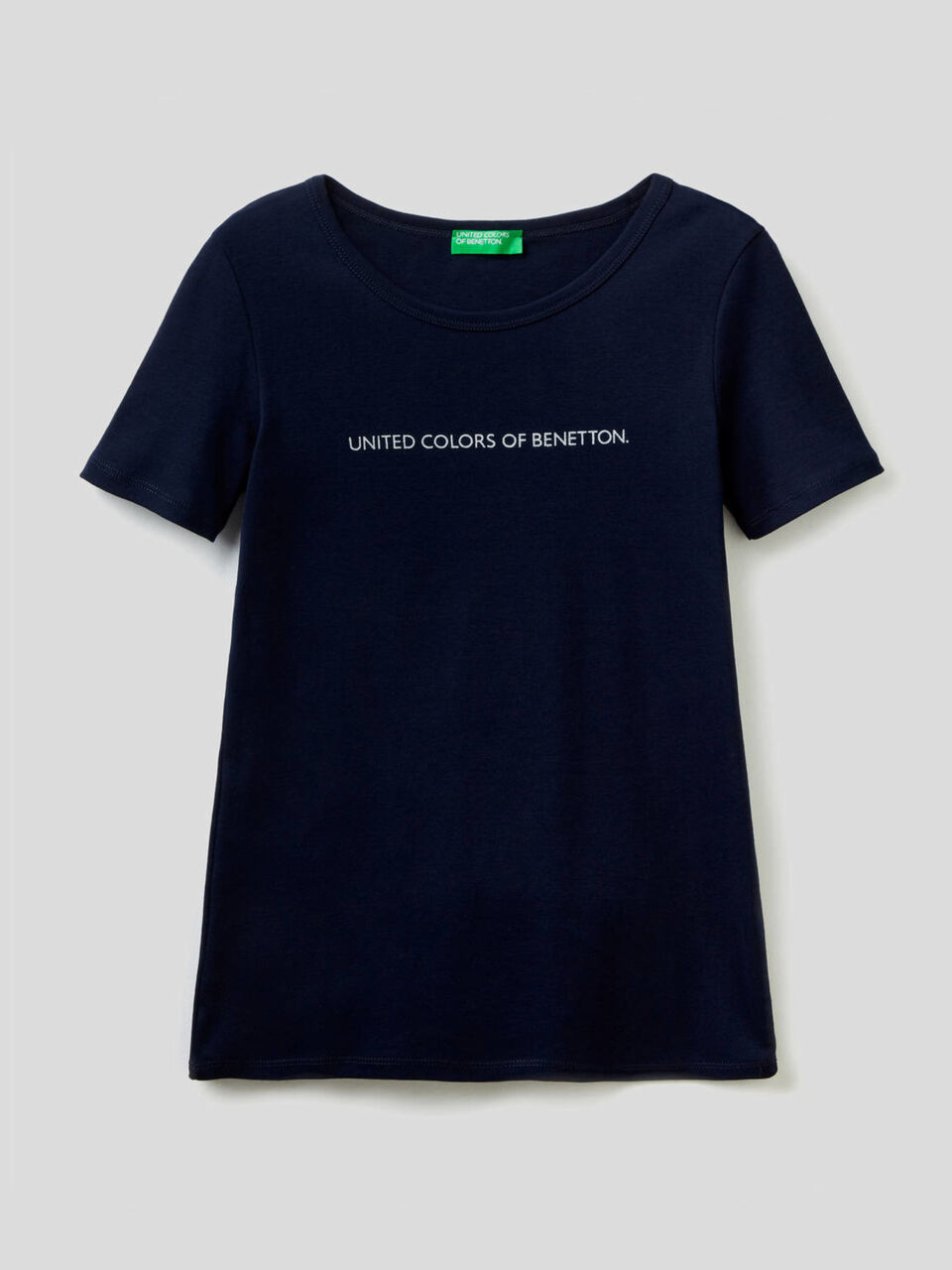 T-Shirt aus 100% Baumwolle mit glitzerndem Logoprint image number 1