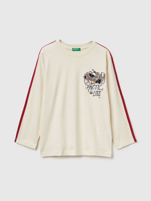 T-Shirt mit Graffiti-Print Jungen