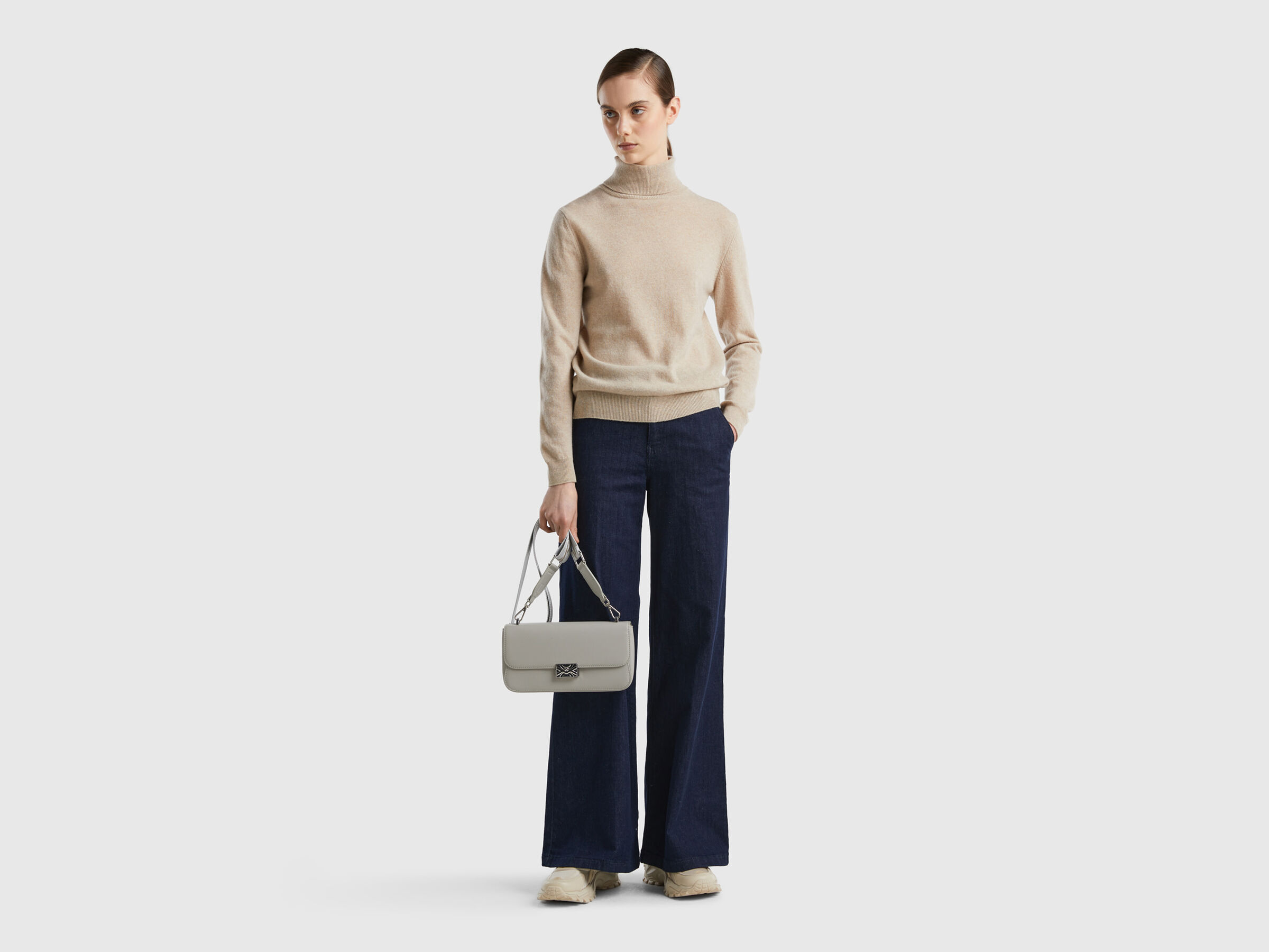 Rollkragenpullover aus reiner Schurwolle image number 3