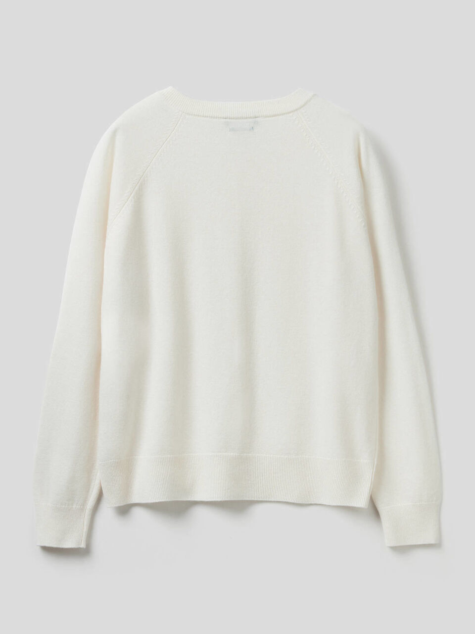 Strickjacke mit Rundausschnitt in einer Mischung aus Wolle und Cashmere image number 2
