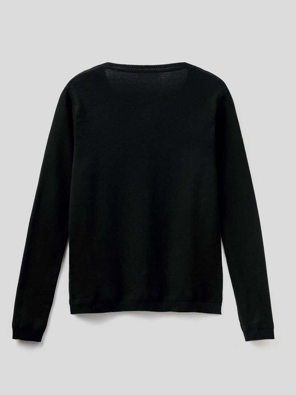 Strickjacke aus reiner % Baumwolle mit Rundausschnitt image number 2