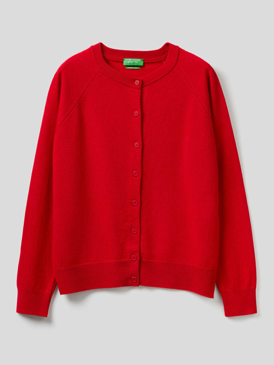 Strickjacke mit Rundausschnitt in einer Mischung aus Wolle und Cashmere image number 1