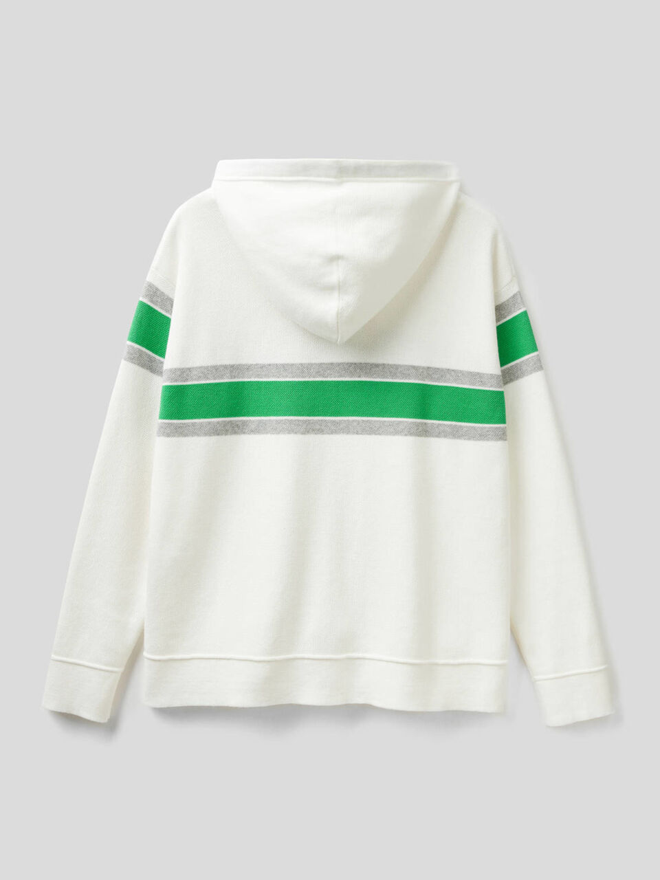 Pullover aus Trikot-Baumwolle mit Kapuze image number 2