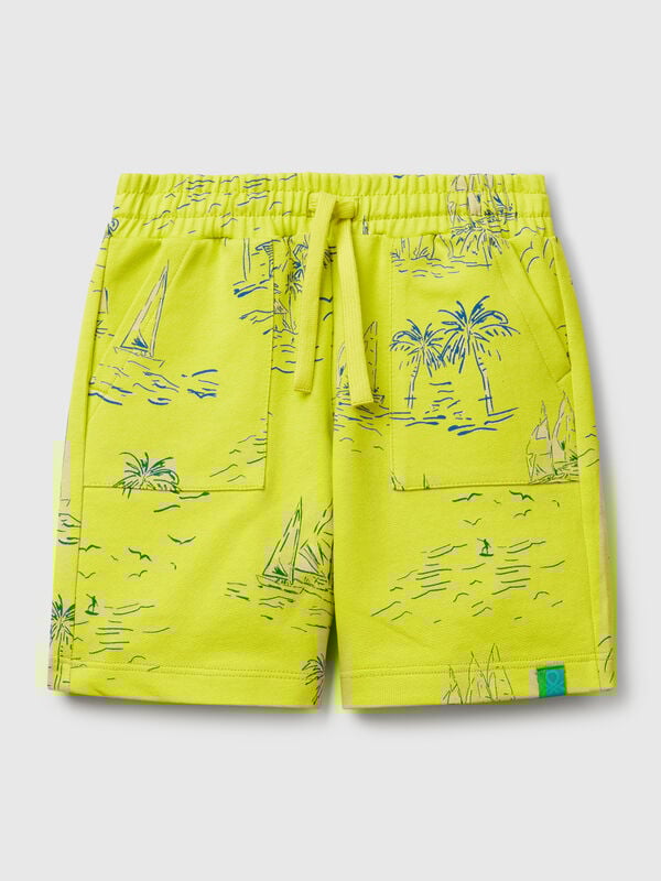 Shorts mit Meeresprint Jungen