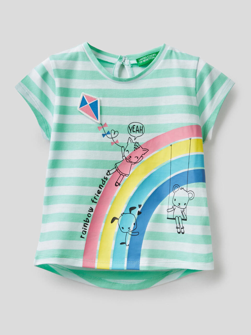 Gestreiftes T-Shirt aus 100% Baumwolle image number 1