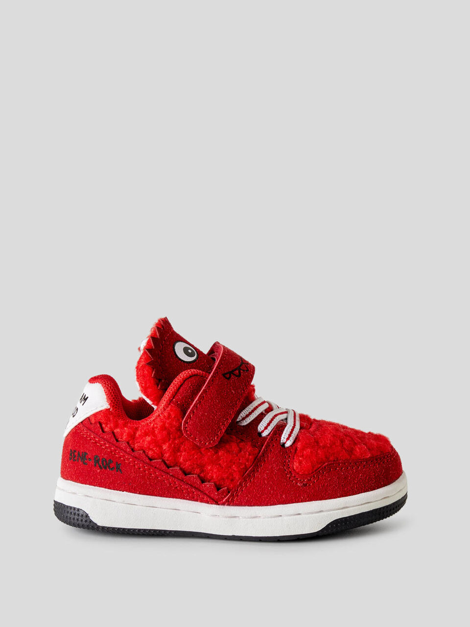 Sneakers mit Einsatz aus Teddy-Fleece image number 1