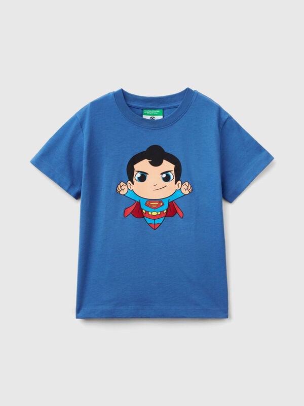 T-Shirt ©&™ DC Comics Superman in Avio-Blau Jungen