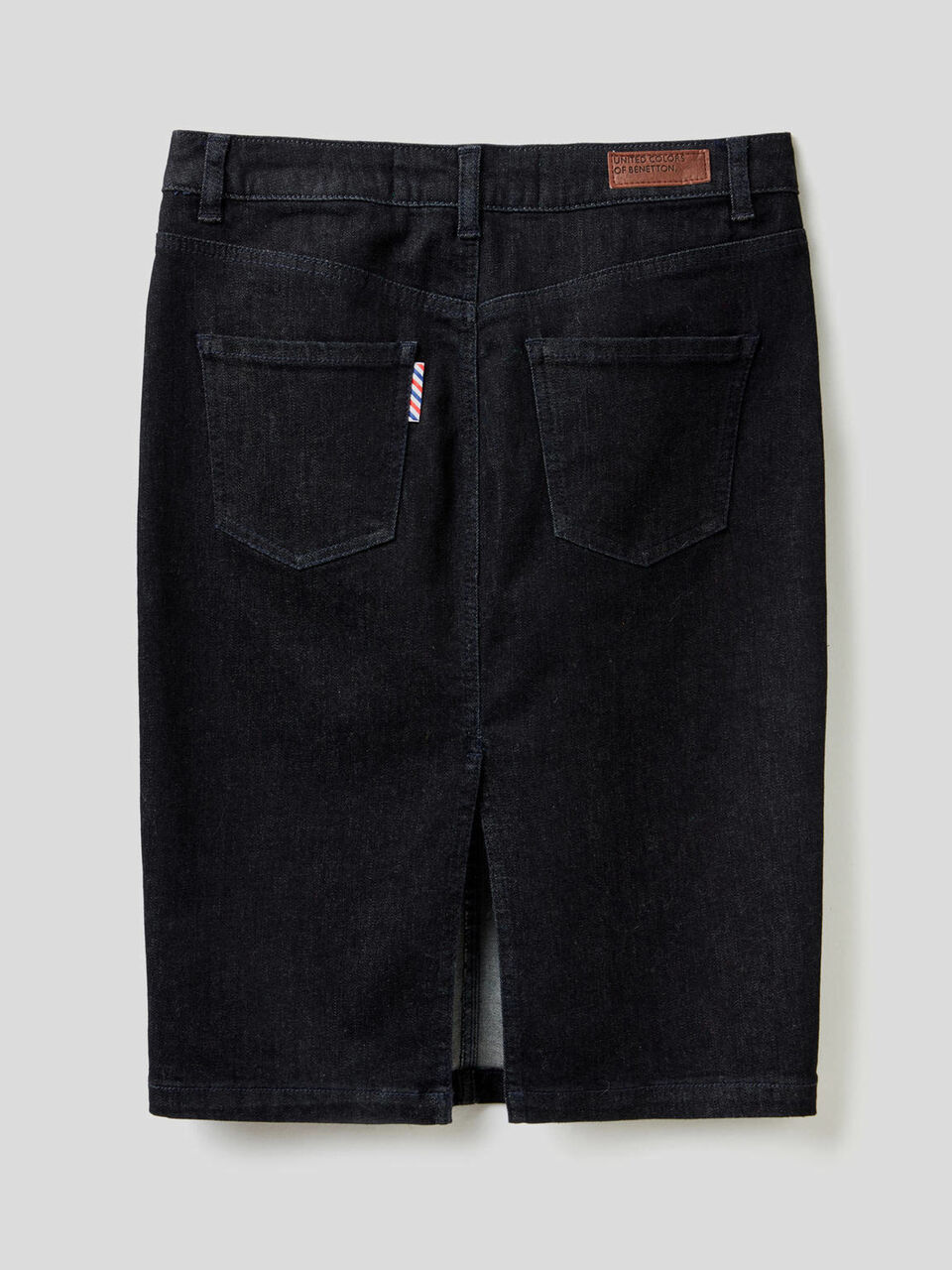 Bleistiftrock aus elastischem Denim image number 2
