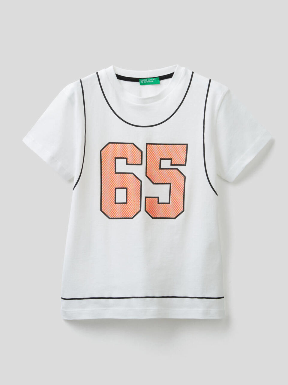 T-Shirt aus Baumwolle mit 3D-Print image number 1