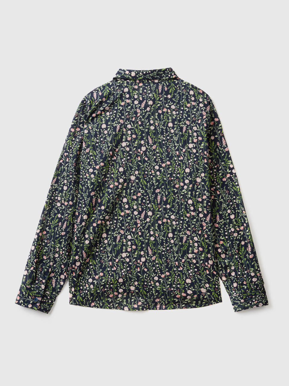 Gemusterte Bluse in 100% Baumwolle image number 2