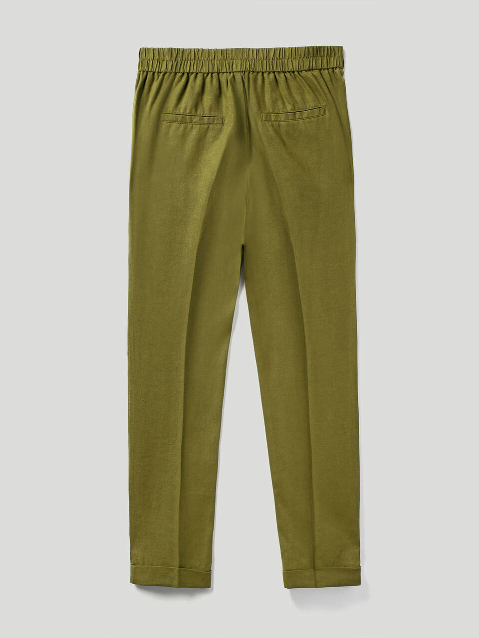 Cropped-Hose aus 100% Leinen image number 2