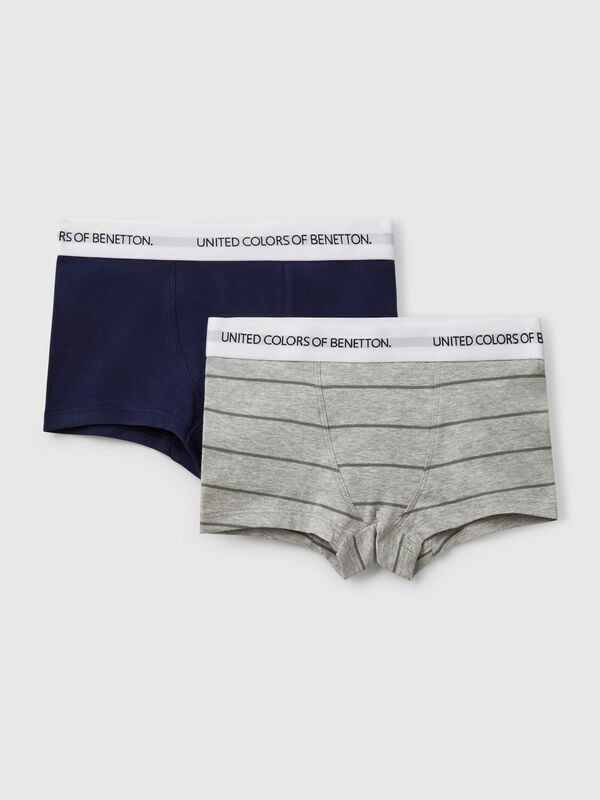 Zwei Boxershorts aus Stretch-Bio-Baumwolle Jungen