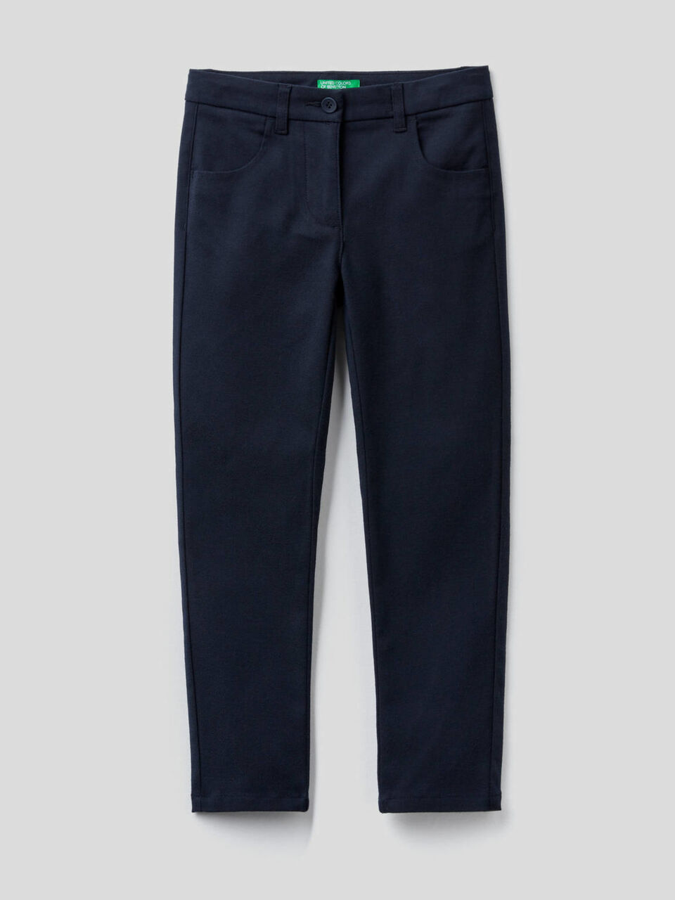 Skinny-Fit-Hose aus stretchigem Flanell image number 1