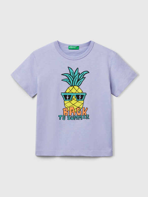 T-Shirt aus Bio-Baumwolle mit Aufdruck Jungen