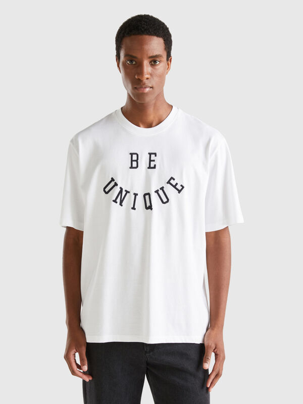 T-Shirt mit aufgedrucktem Slogan