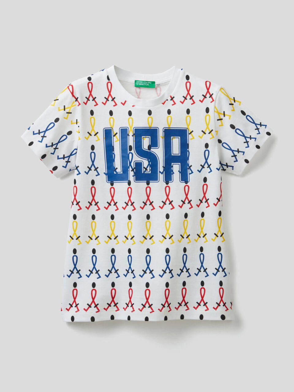 T-Shirt mit Print aus reiner Baumwolle image number 1