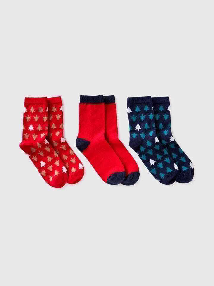 KNITTED SOCKS 3 PAIR Jungen
