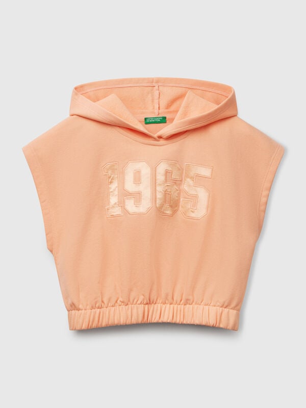 Ärmelloses Sweatshirt mit Kapuze Mädchen