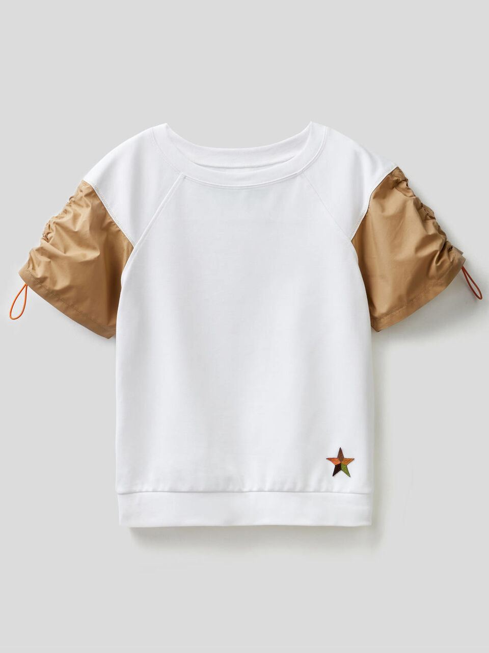 Sweatshirt mit kurzen Ballonärmeln image number 1