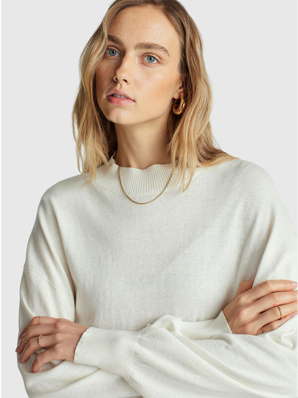 Kurzer Rollkragenpullover Damen