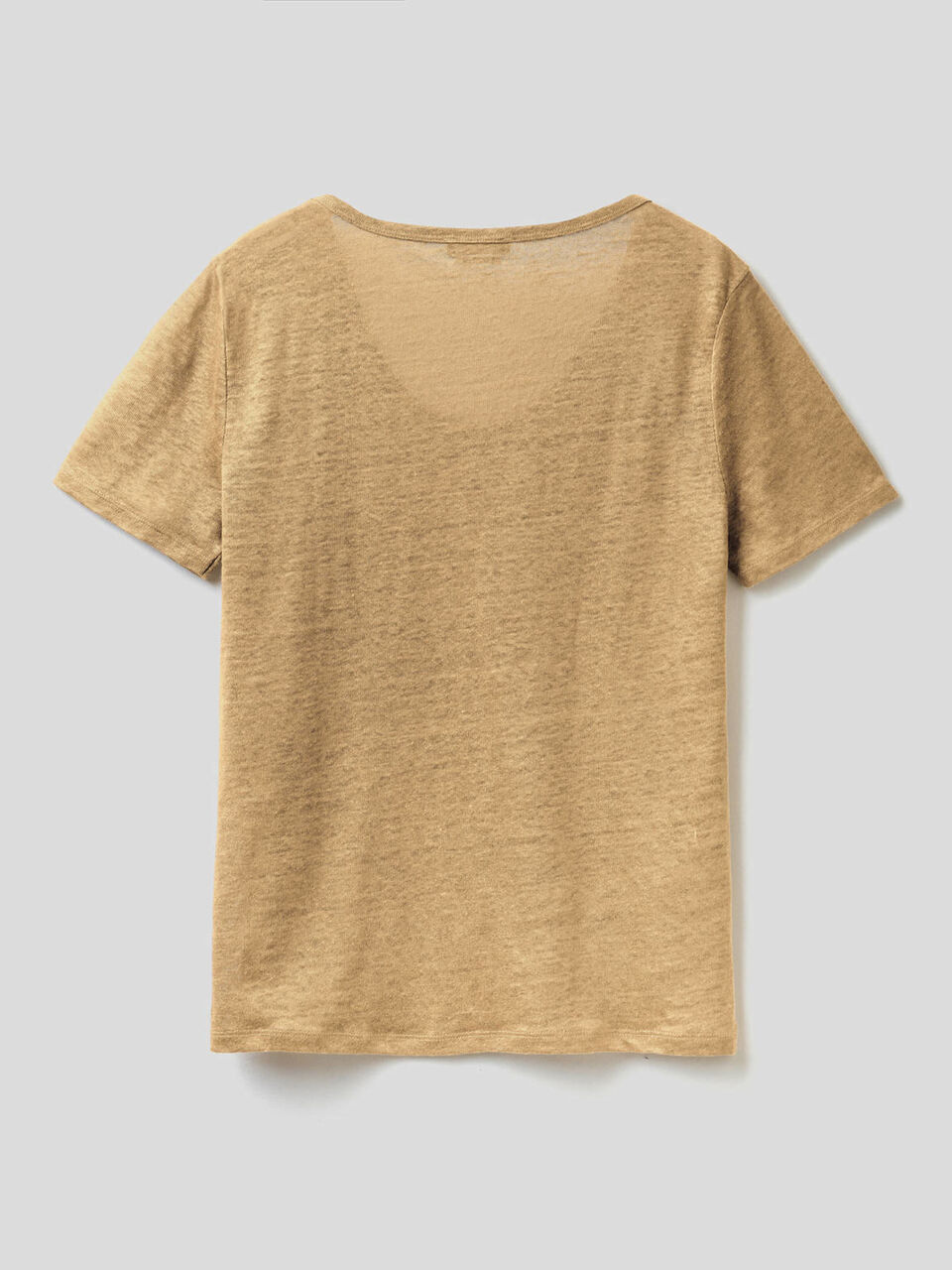 T-Shirt in reinem Leinen mit Rundausschnitt image number 2