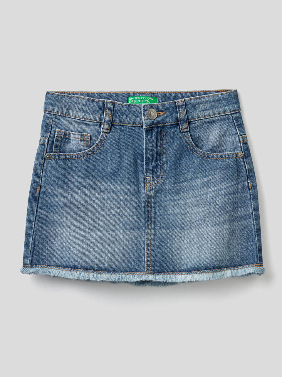 Jeansrock mit Used-Effekt image number 1