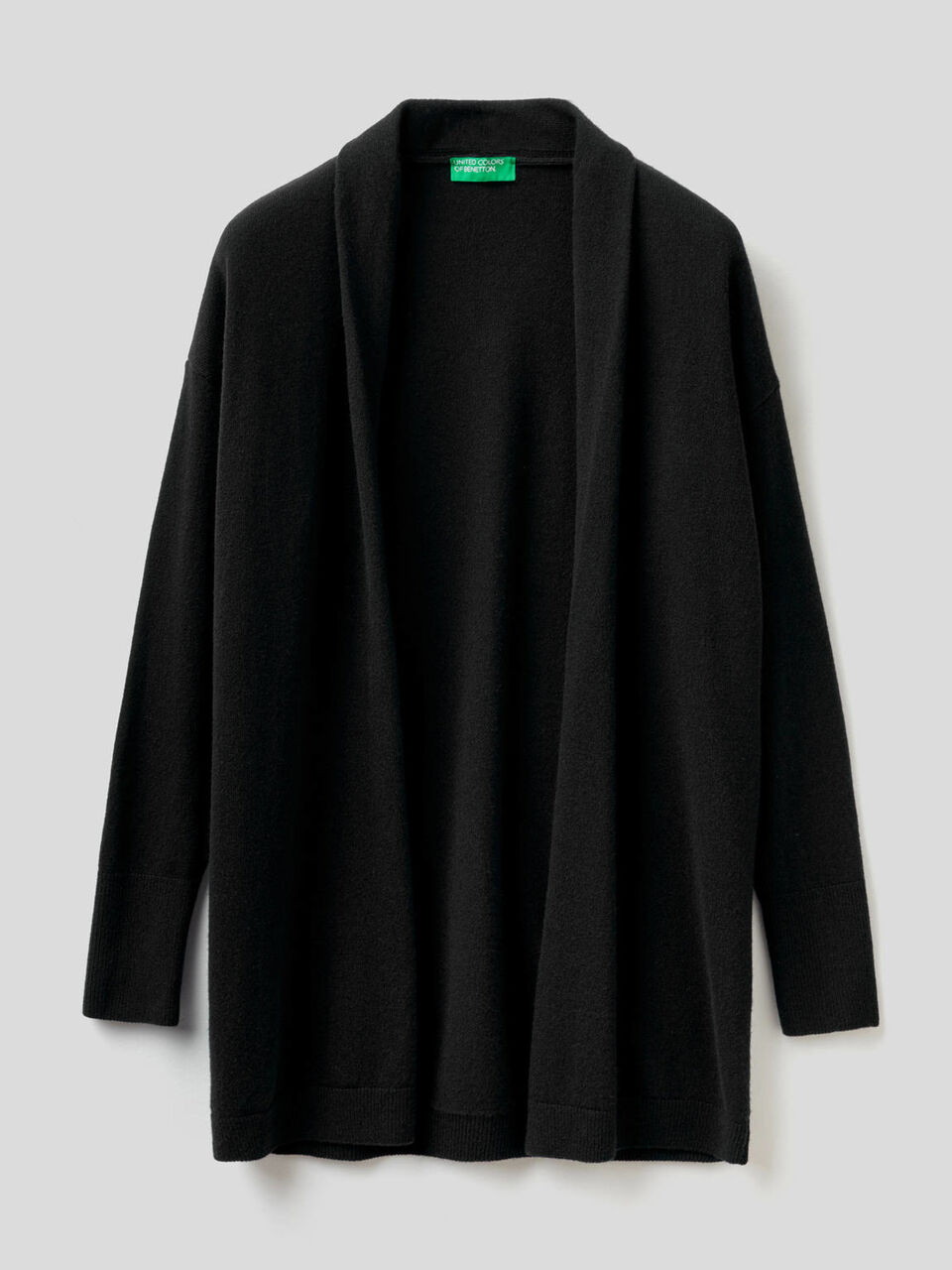Lange Strickjacke mit Schalkragen image number 1