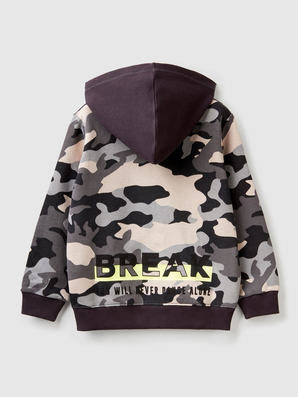 Sweatshirt mit Print und Reißverschluss image number 2