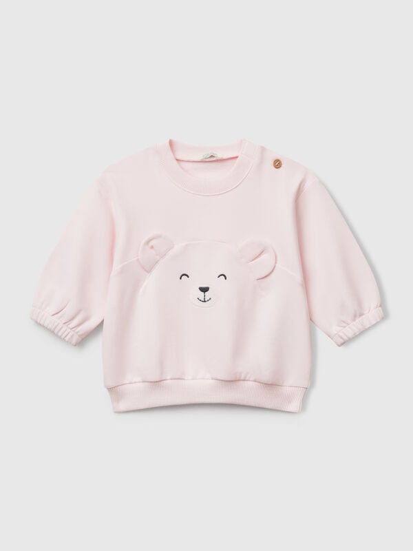 Sweatshirt mit Stickerei und Patch Newborn