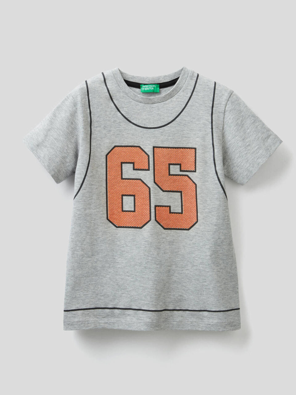 T-Shirt aus Baumwolle mit 3D-Print image number 1