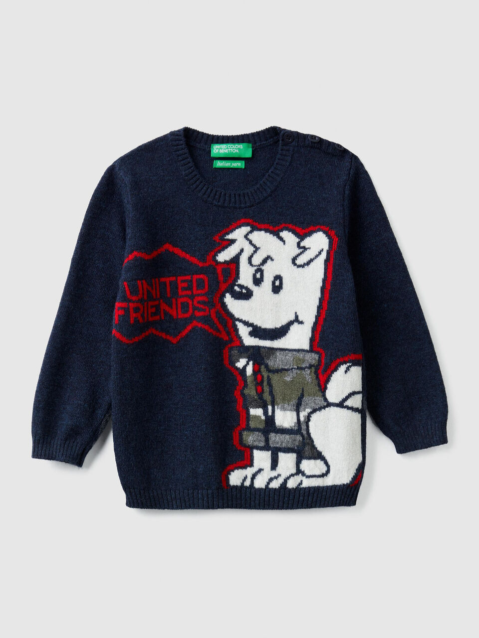 Trikot-Pullover mit Intarsienarbeit image number 1
