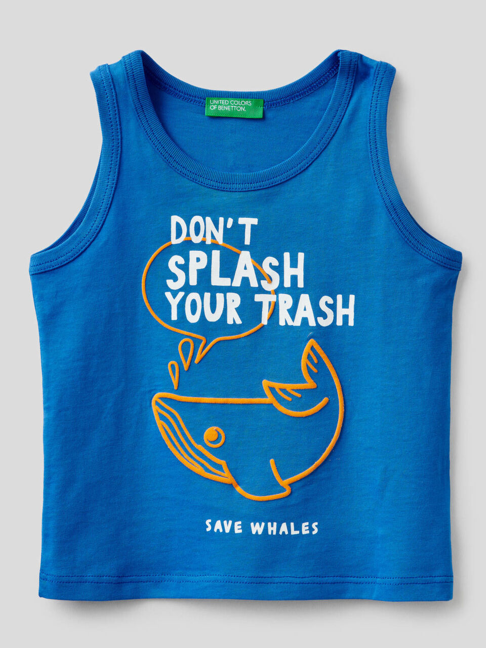 Tank-Top aus reiner Baumwolle mit Print image number 1