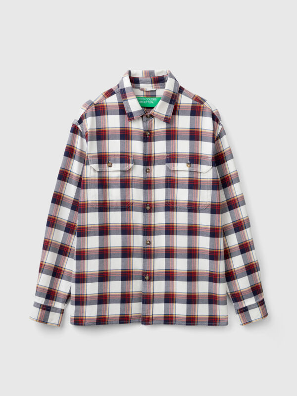 Overshirt in Tartan-Flanell Herren